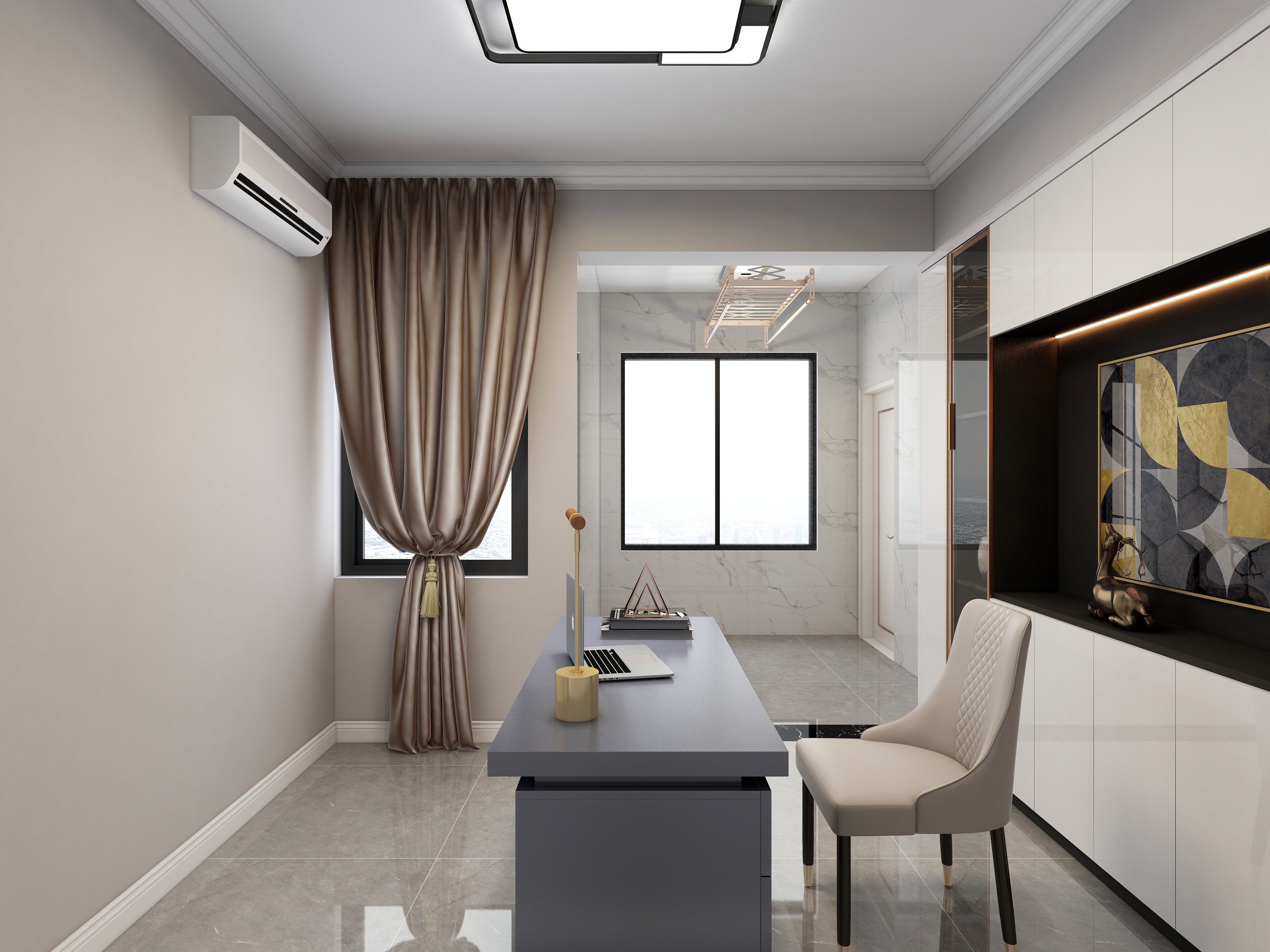 欧阳雪健-轻奢黑白灰|现代简约装修效果图