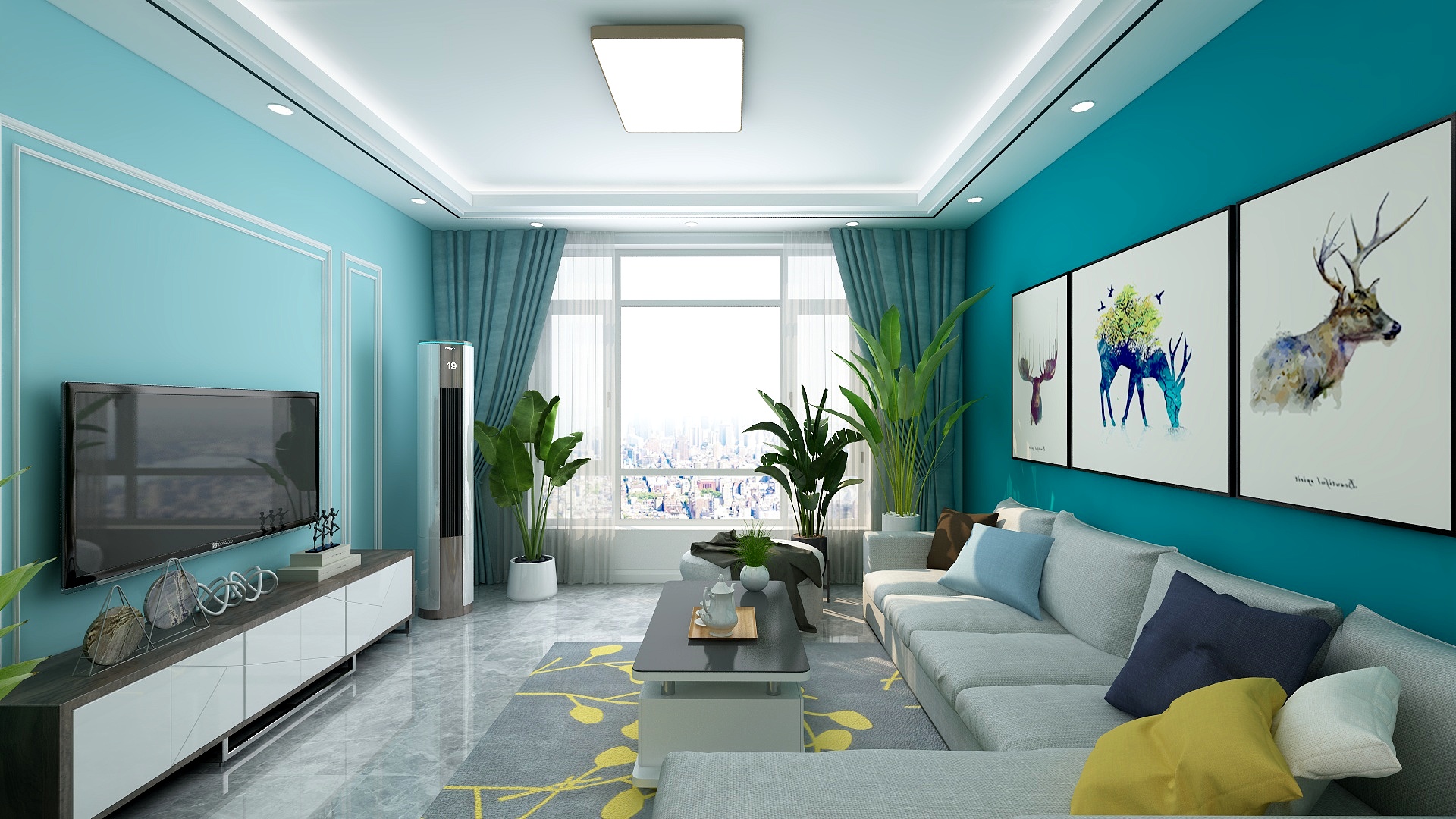 胡小龙Ytih-121平方现代简约三居室-装修设计方案