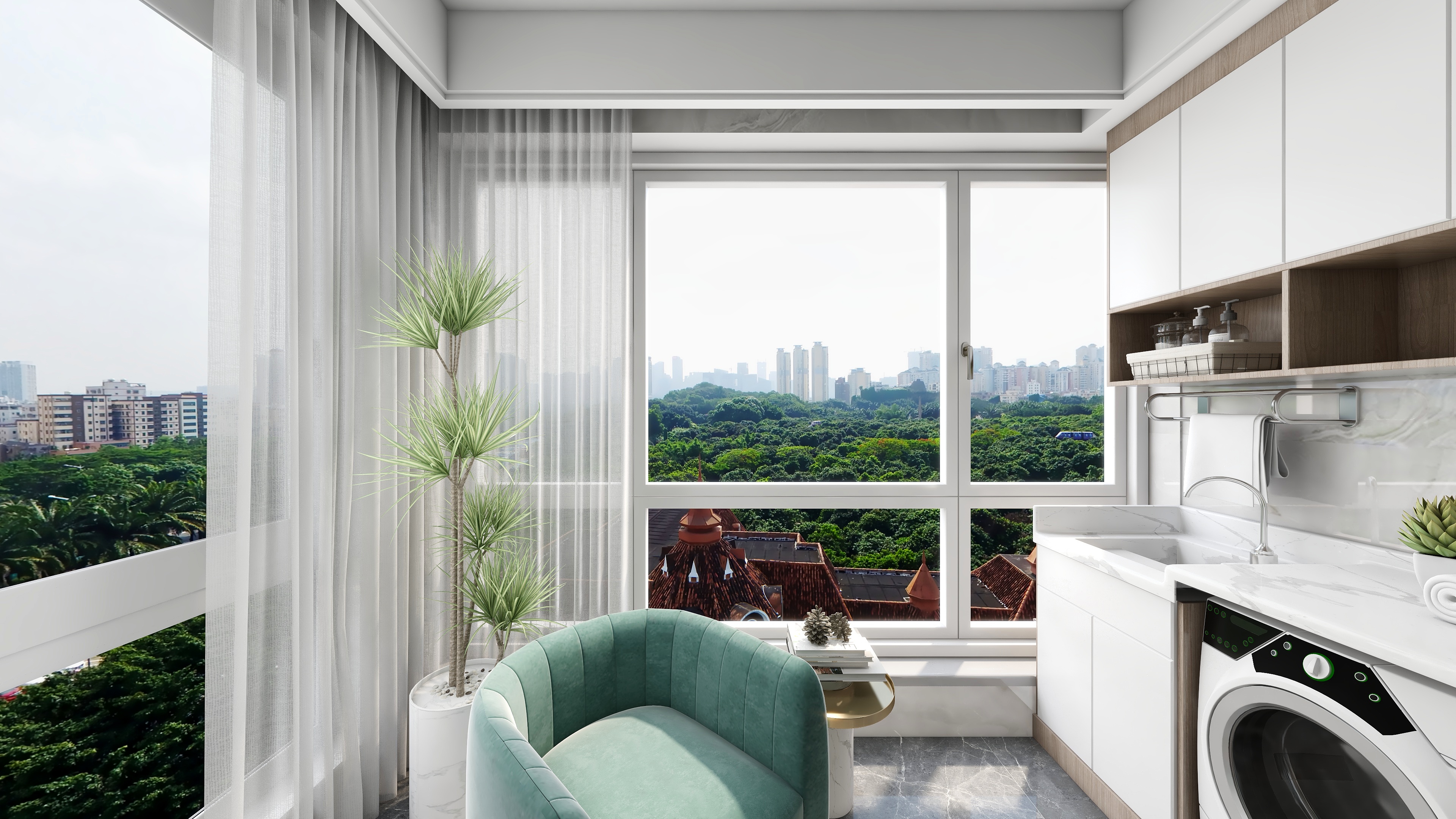 邹偕毓-侘寂风装修效果图