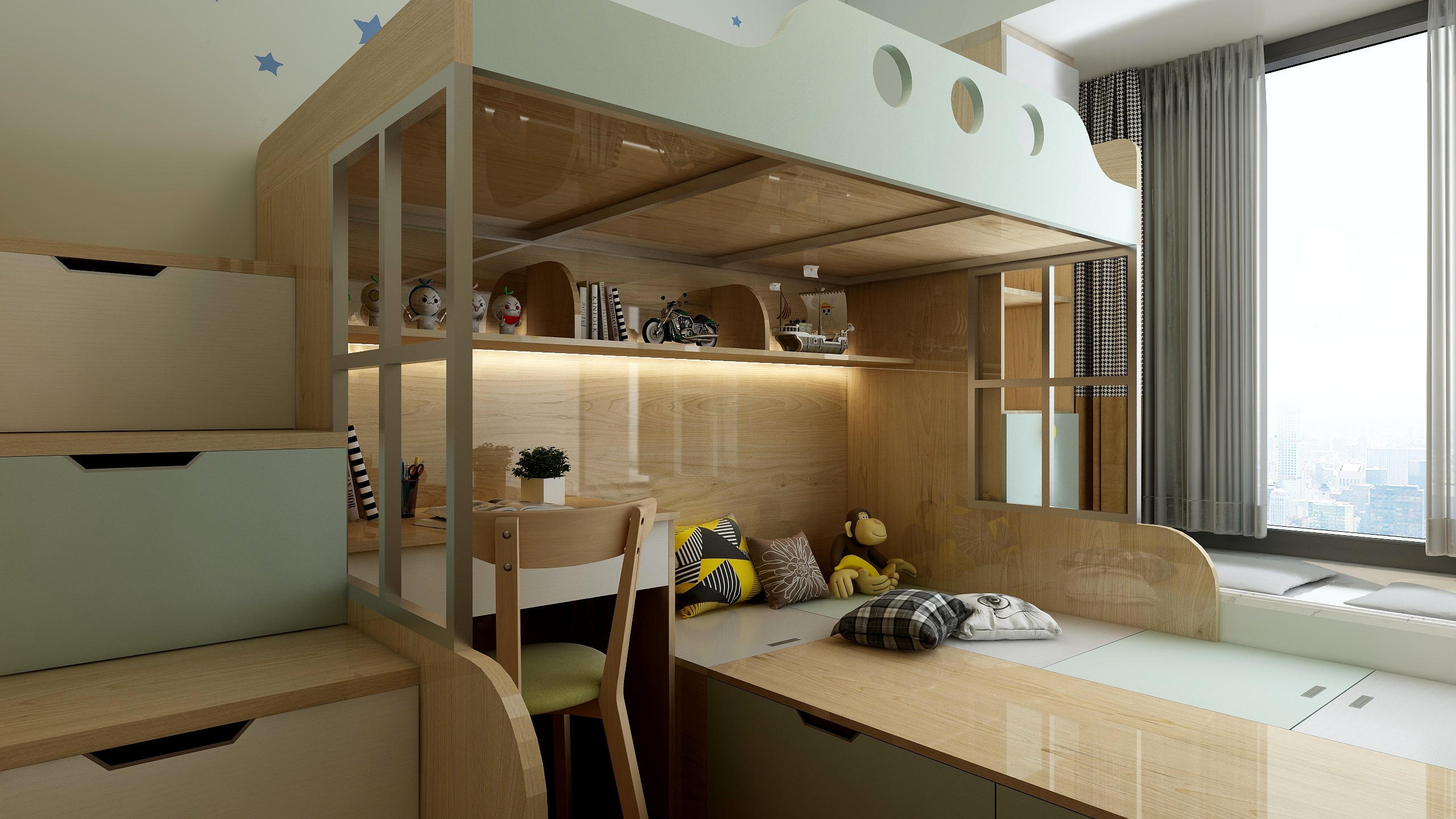 百家阁装饰设计-百家阁蔚蓝苑4座1205-装修设计方案