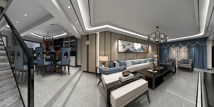 泊漫装饰-星月湾—新中式-装修设计方案