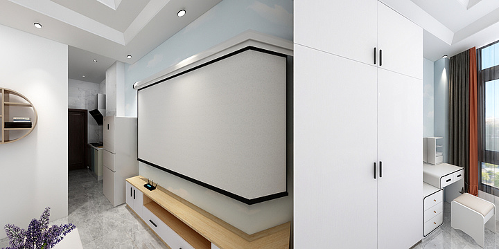 乾哆哆-欧普照明万洋彩虹城9号楼613-装修设计方案