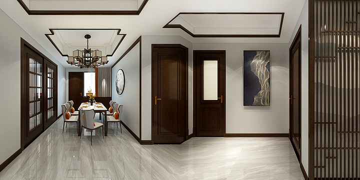 沐兮c-佳源西6#101新中式-装修设计方案