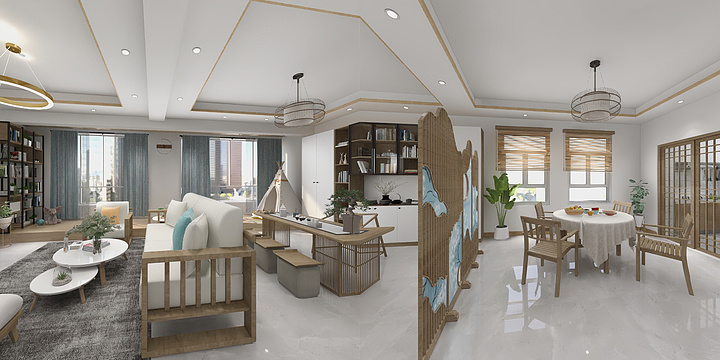 炫彩家具-富力盛悦居10号日式-装修设计方案