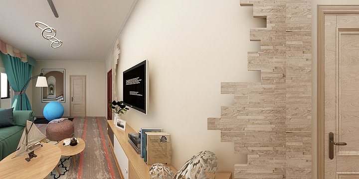 Elaine_张-瑞和园89.50㎡B户型3室2厅1卫-装修设计方案