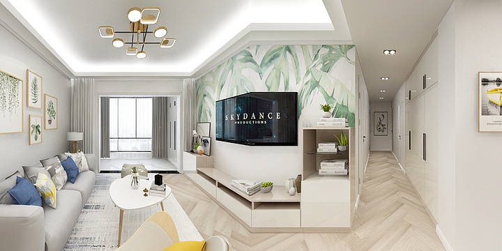 DTS设计-御河湾铂金苑户型基础B-装修设计方案