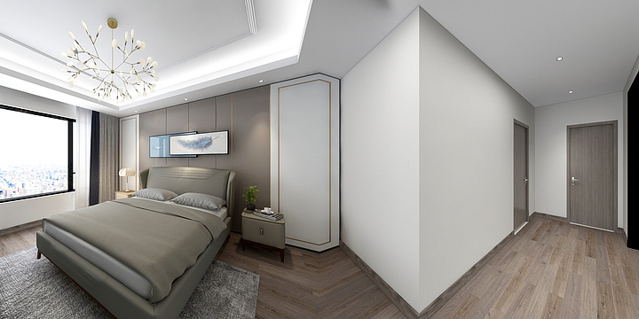 休空湖南常德彭雁_-君华御庭8B-2801效果图-副本-装修设计方案