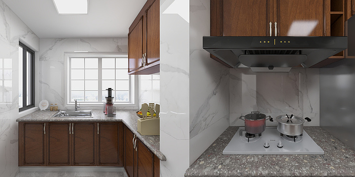 BL原築設計事務所-美式温居-装修设计方案