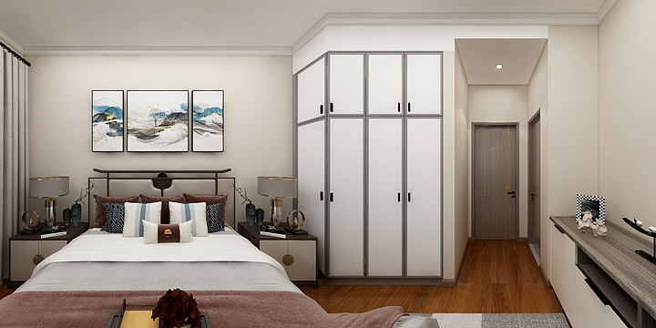 全案设计ZHU-花园里5号101室新中式-装修设计方案