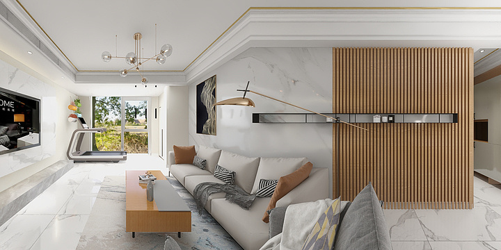 华度原创15696265965-泰吉半岛周先生雅居装修效果图-装修设计方案