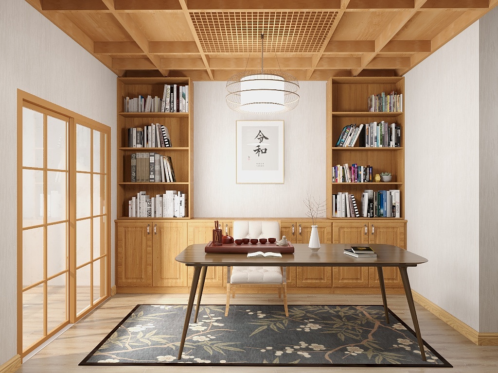 胡念慈-幻城上海城书房-装修设计方案