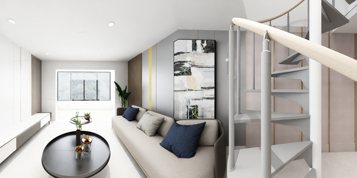 筑新设计1-1-平面图-A型-实施-海南金沙-装修设计方案