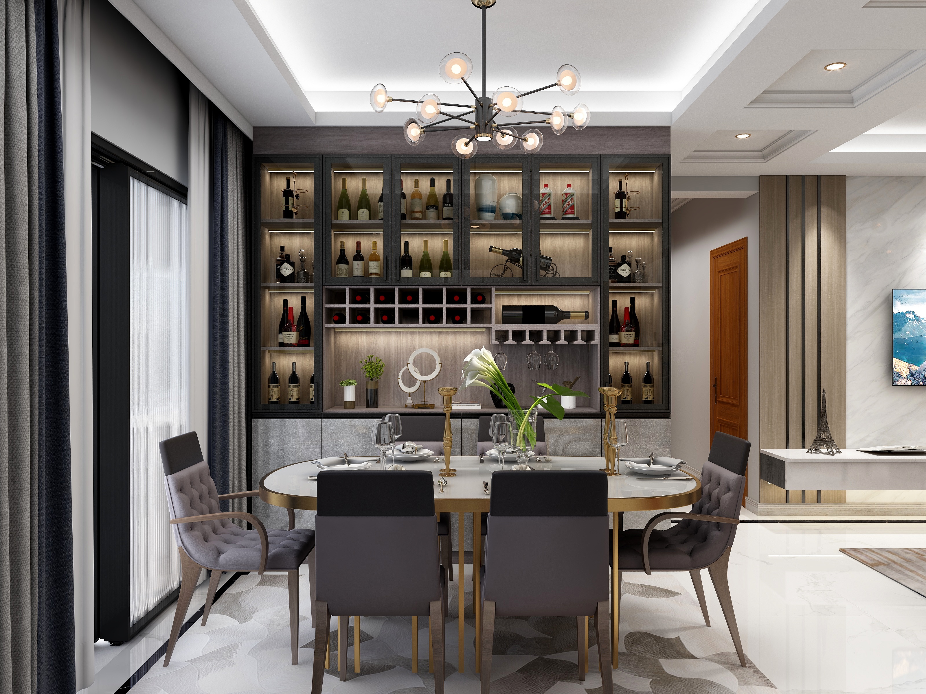 陌晓岚iBdL-5栋1303D户型-装修设计方案