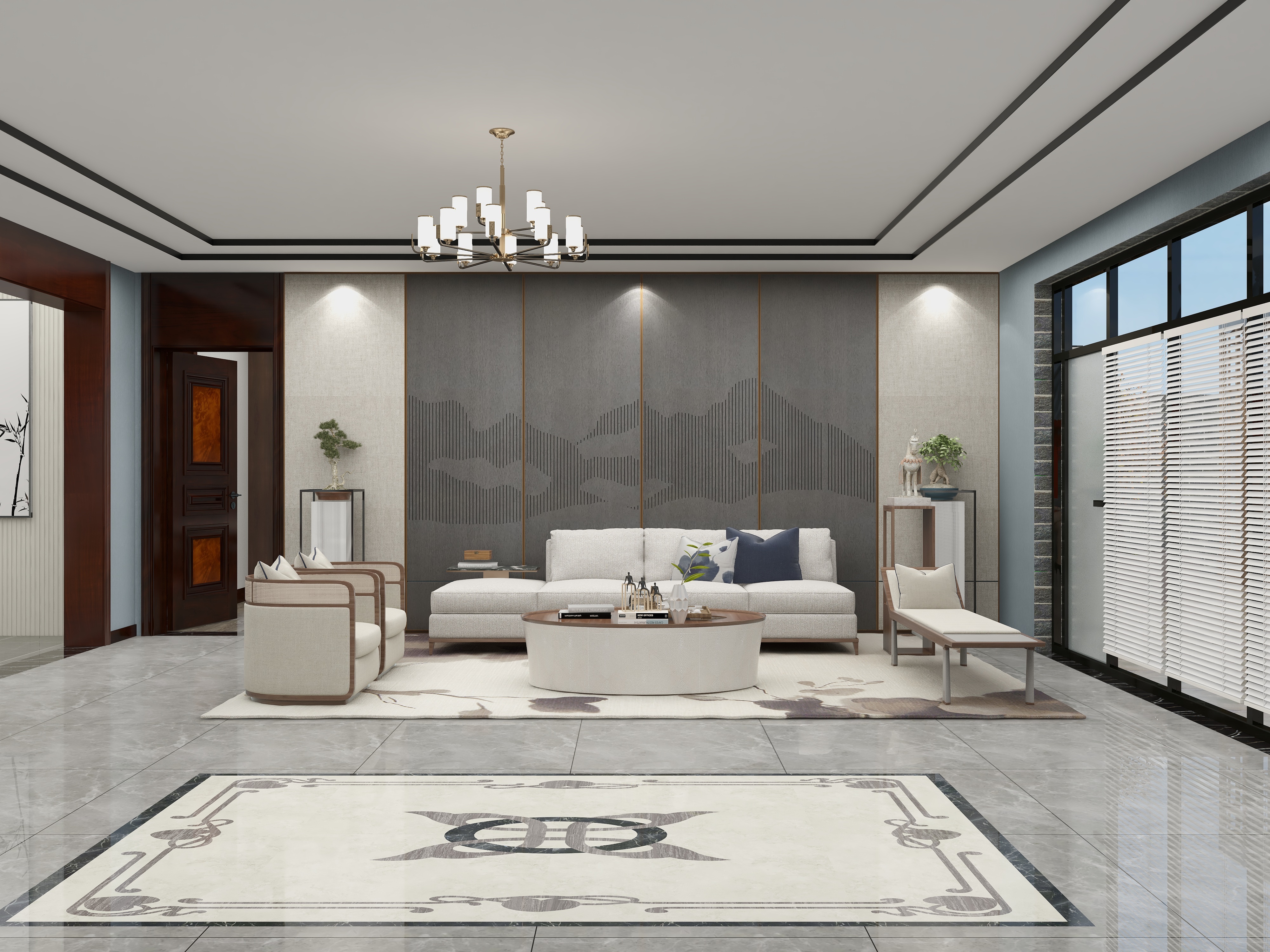 北京怀柔马小强-怀柔宝山小院-新中式装修效果图