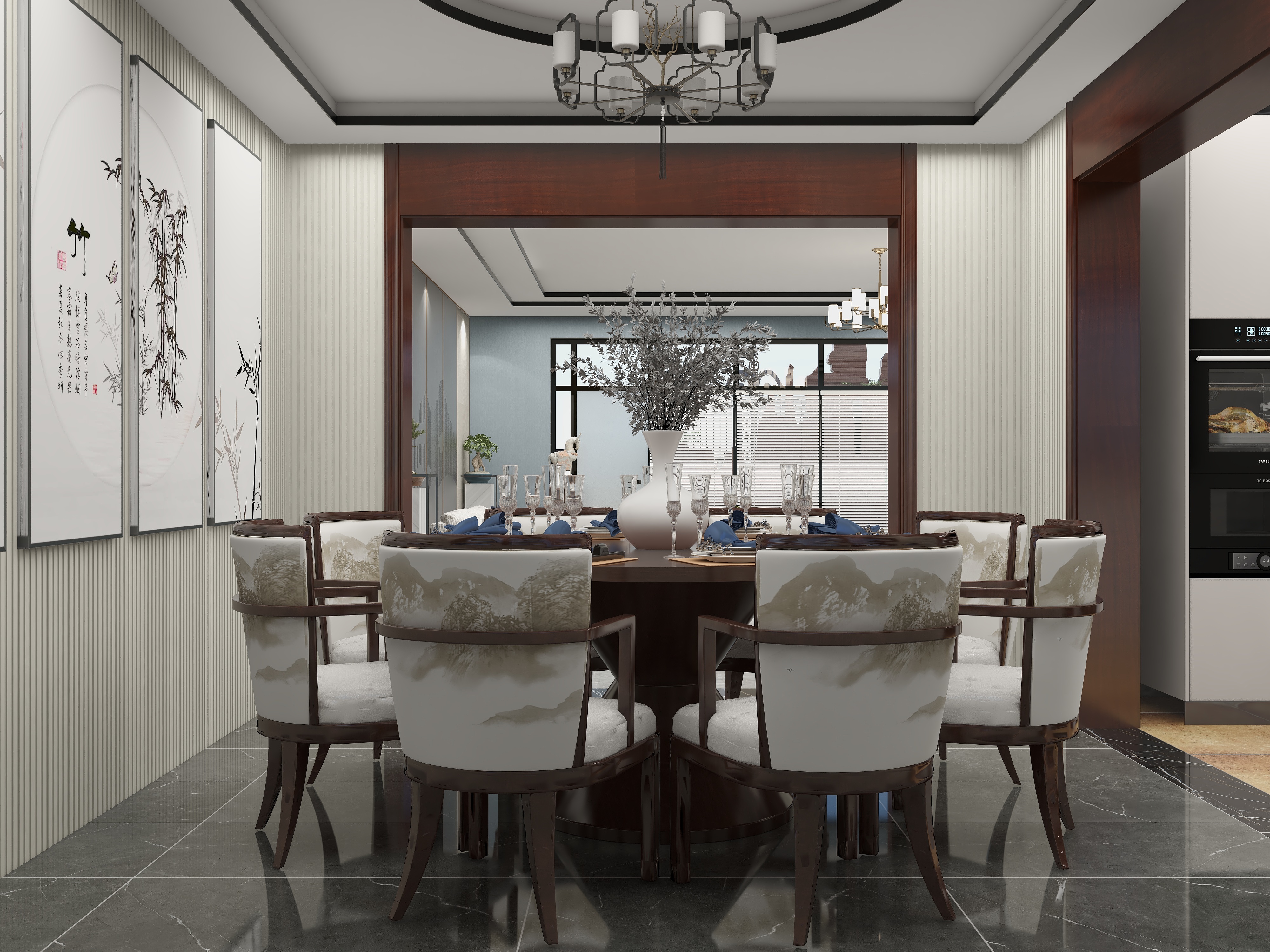 北京怀柔马小强-怀柔宝山小院-新中式装修效果图