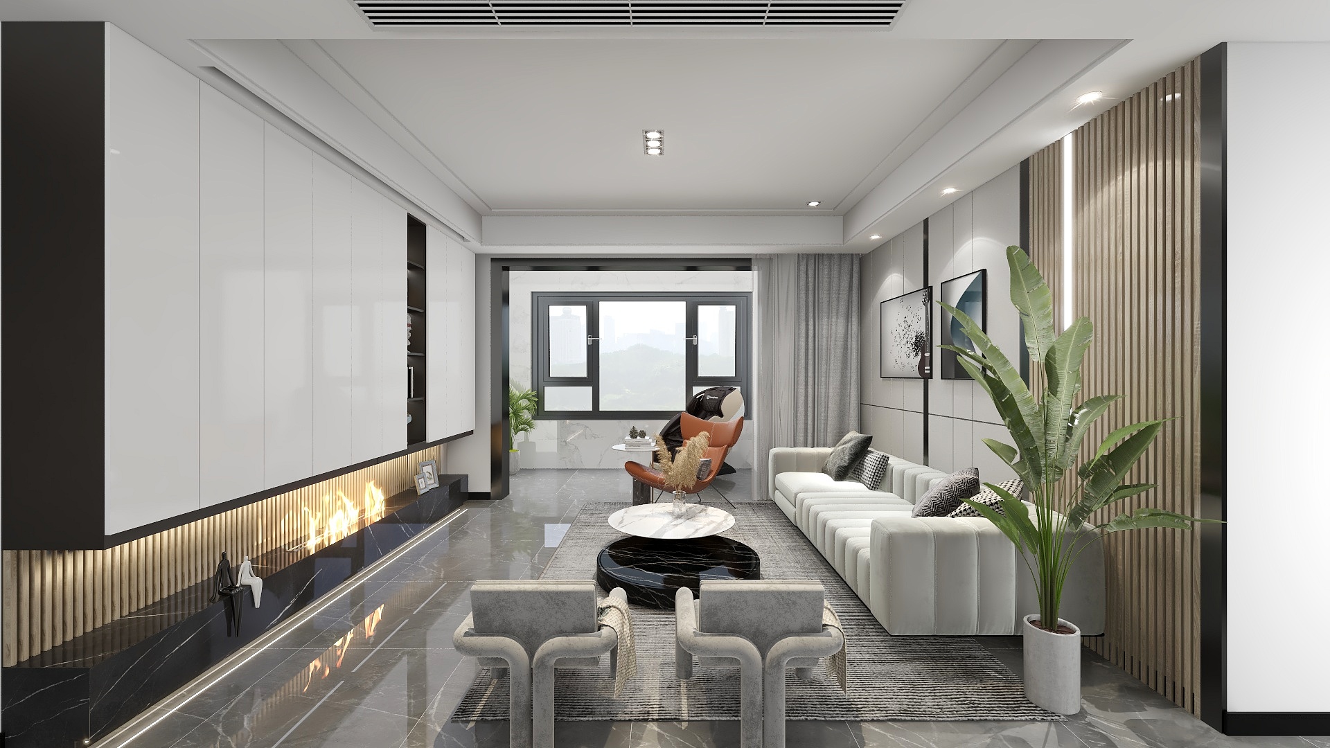 石禾空间设计-147方现代简约-装修设计方案