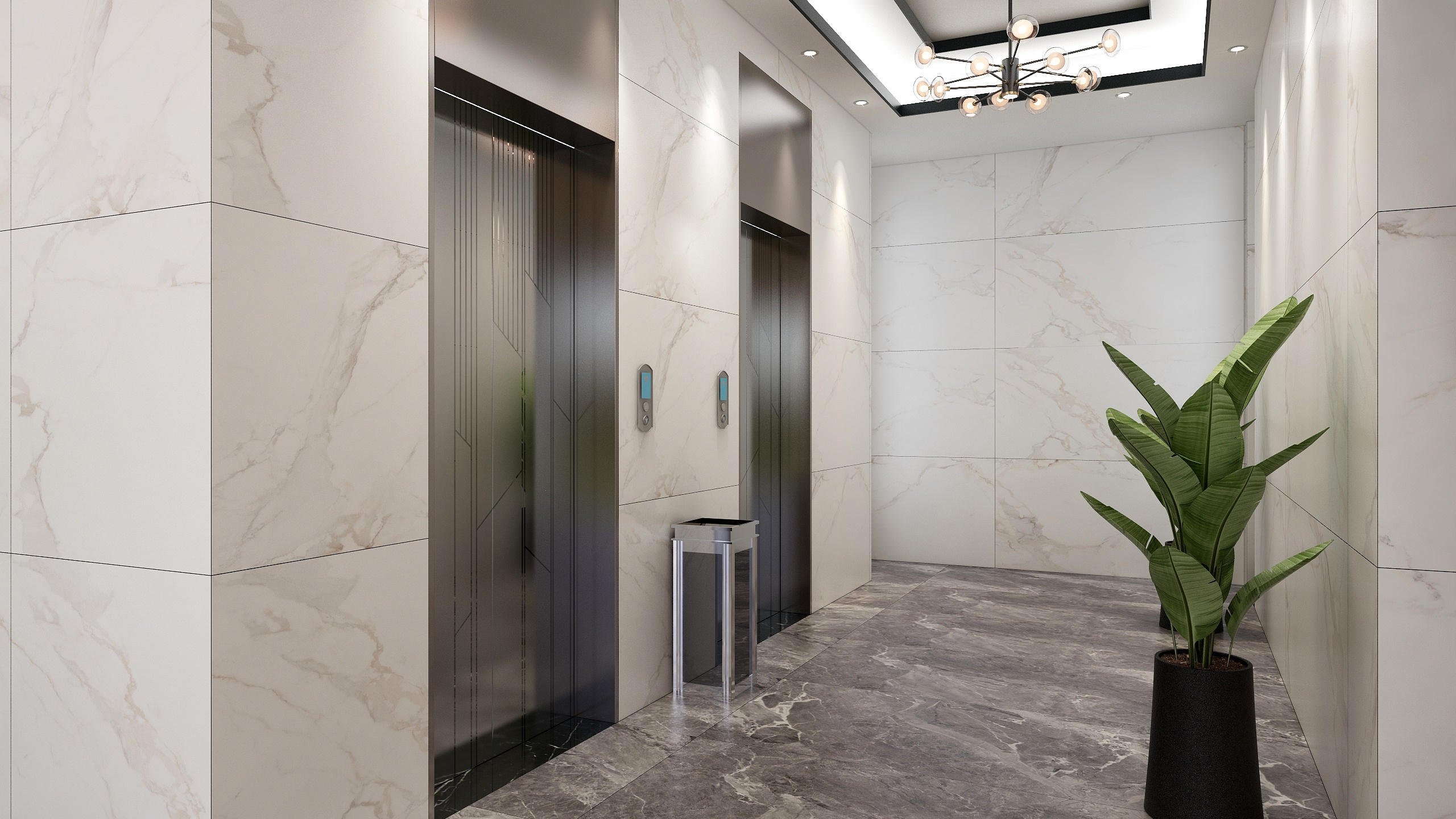 LY龙斌-一楼电梯口-模型-副本-装修设计方案