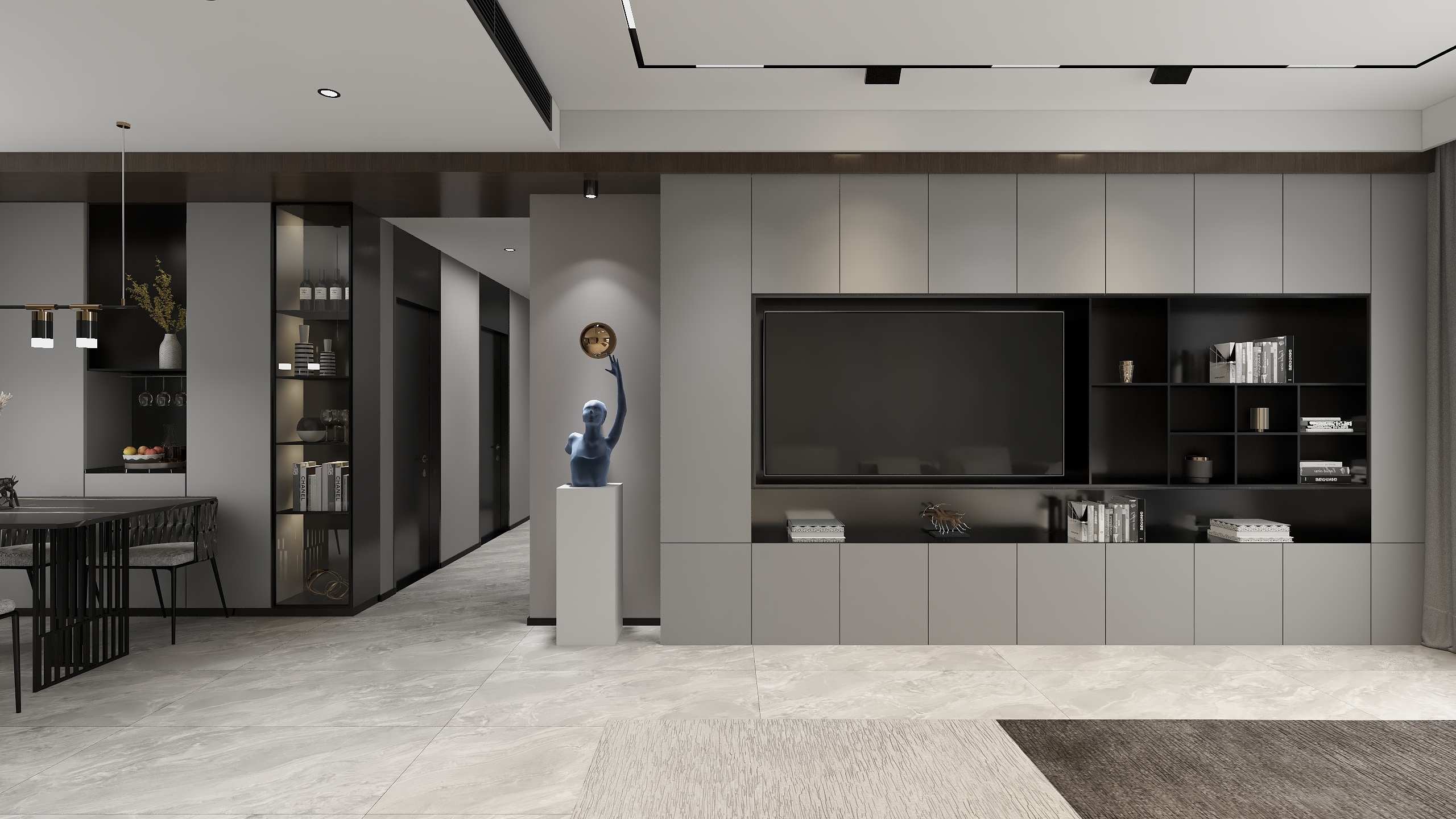 与舟-海棠香国意式极简-装修设计方案