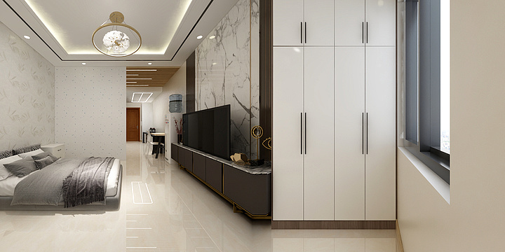 小男孩、ღwOzc-小型公寓CAD-装修设计方案