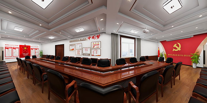 高清全景效果图-新思维装饰桥头街道-改-装修设计方案