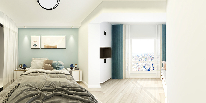 萍萍设计师-欢乐颂45.64平米北塔-装修设计方案