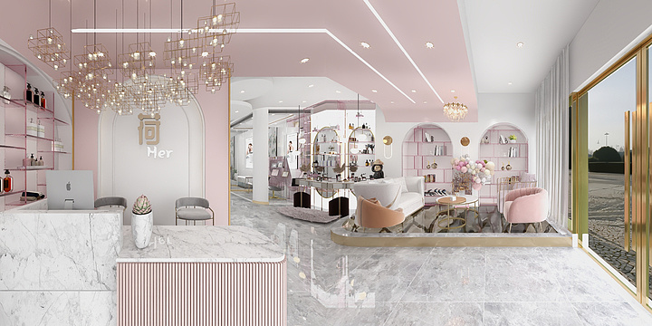 陈俊宇-荷her美容院一楼TO-装修设计方案