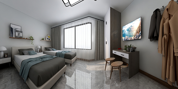 时应云-标准间和夫妻房-装修设计方案