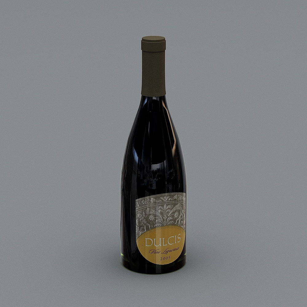 红酒3D模型
