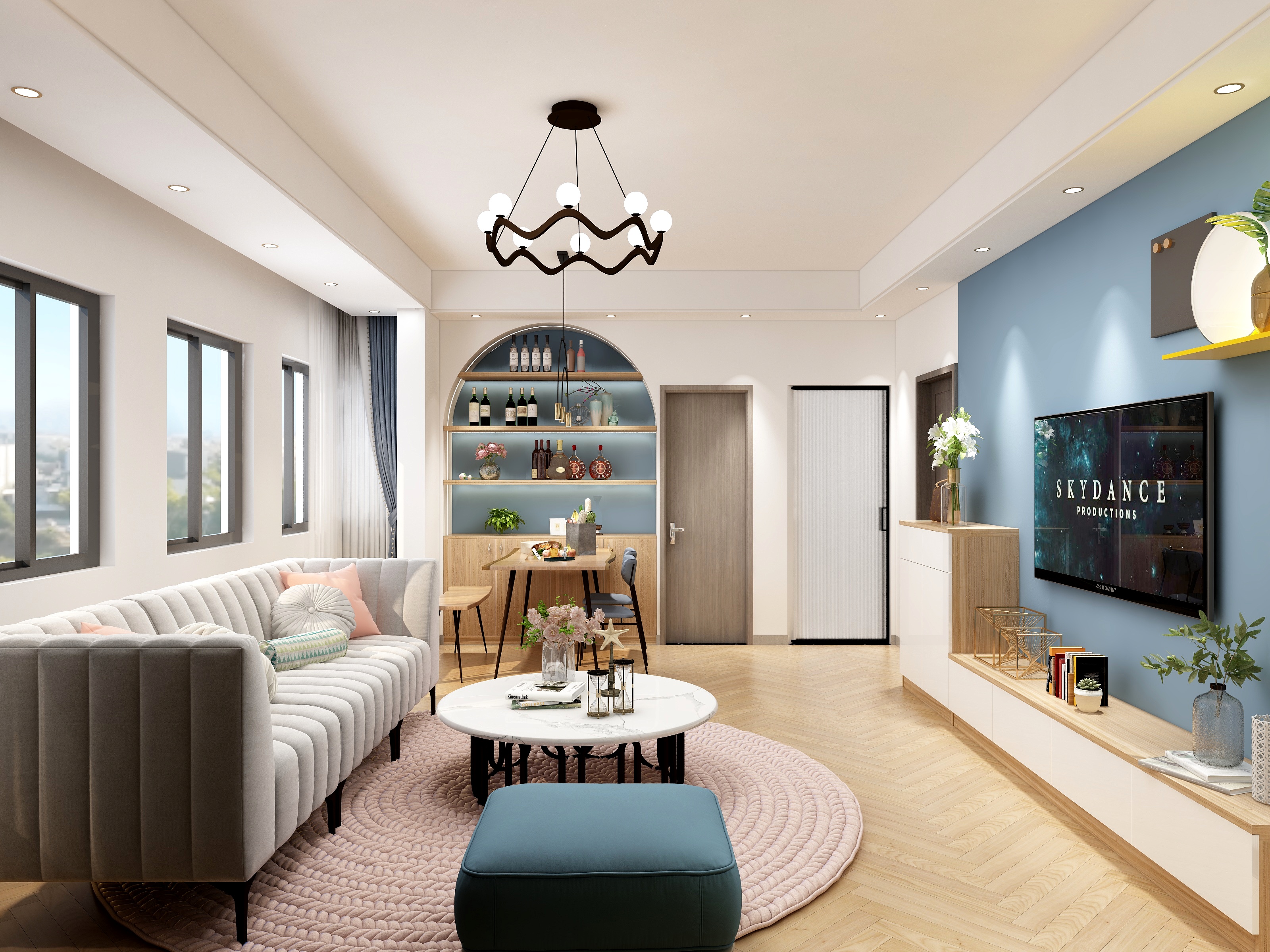 设计师小暖-瑞和园89.50㎡B户型3室2厅1卫-装修设计方案