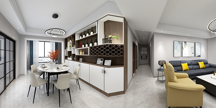 休空湖南常德彭雁_-美的碧桂园柳叶府46-1701效果图-装修设计方案