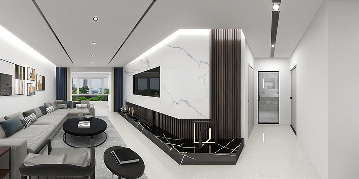 筑尚雅居设计-国际蓝湾-装修设计方案