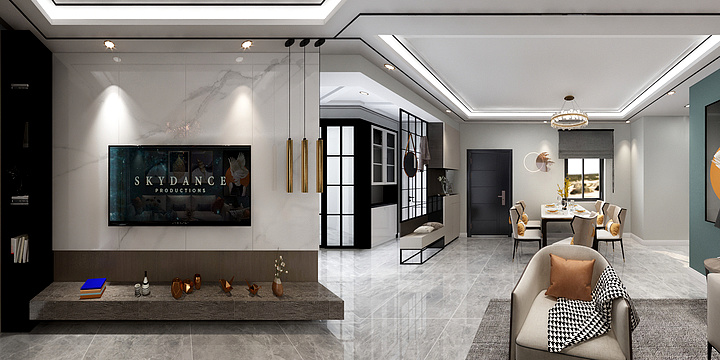 汪洋13488884092-三居-装修设计方案