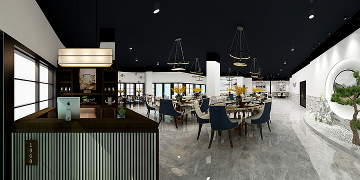 oM洋o-黄舣餐厅设计-装修设计方案