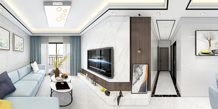 室内装饰设计梁工-时代倾城100平-装修设计方案