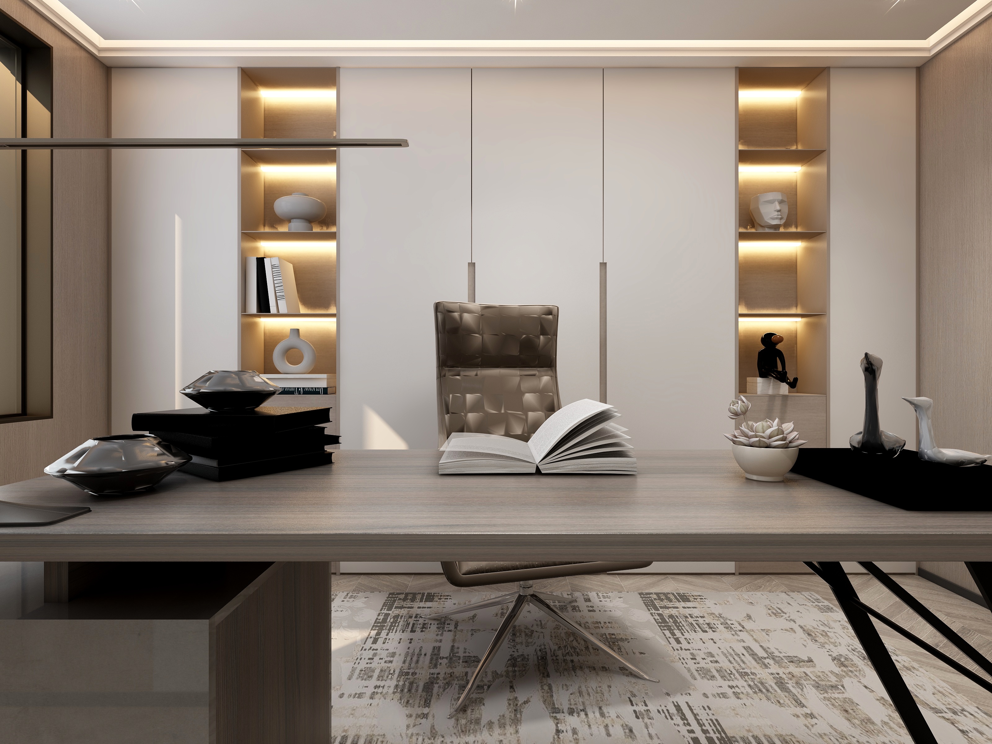 定北北-(山海)—轻奢—300平双层别墅装修效果图