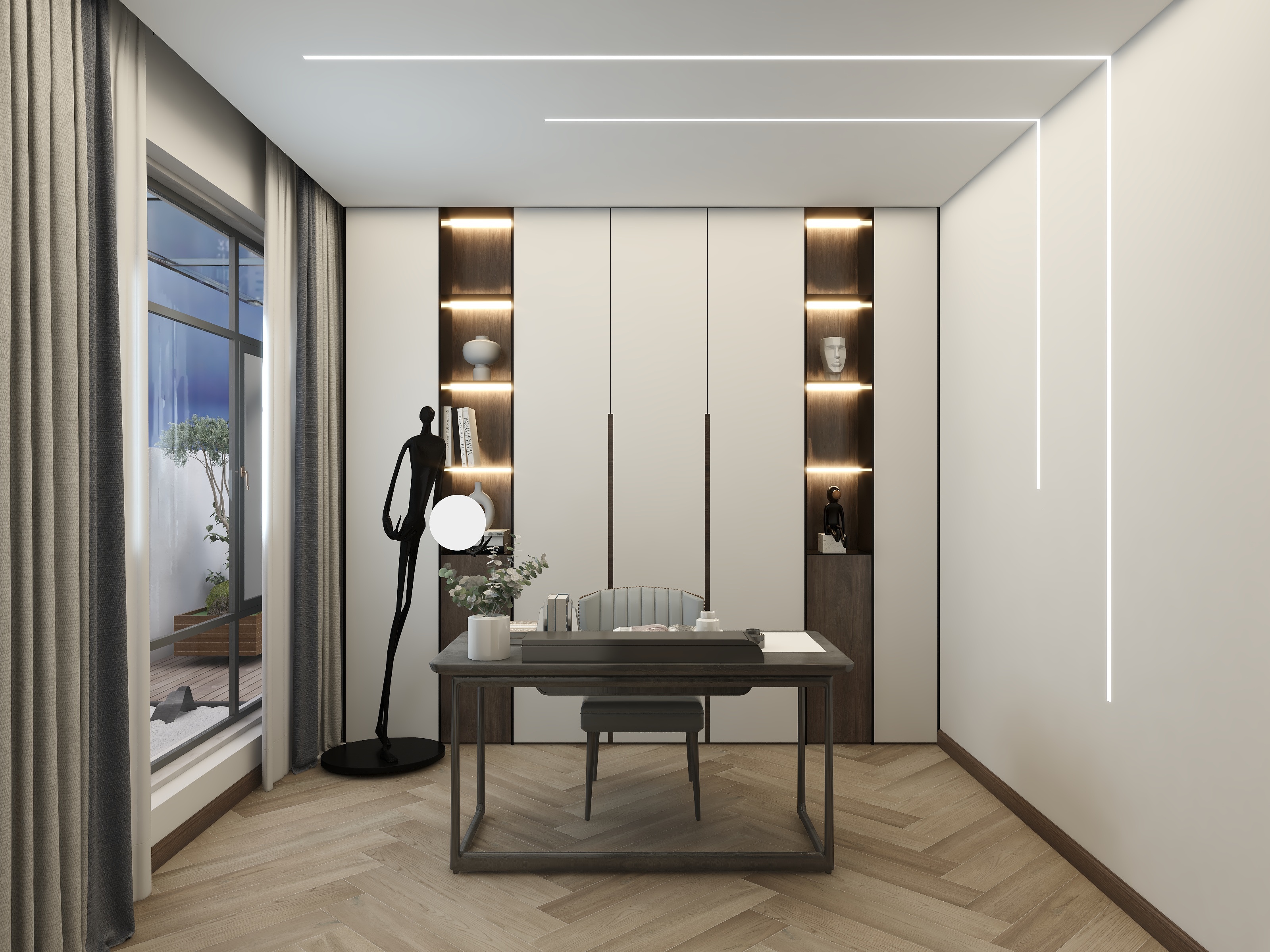 黄洁-2层别墅装修效果图