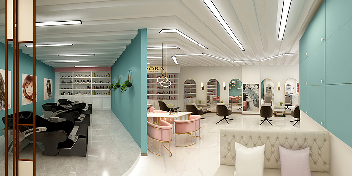 曹珊珊-理发店-装修设计方案