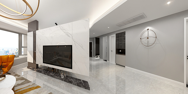 张光杰设计-现代风格-珠江青云台-装修设计方案