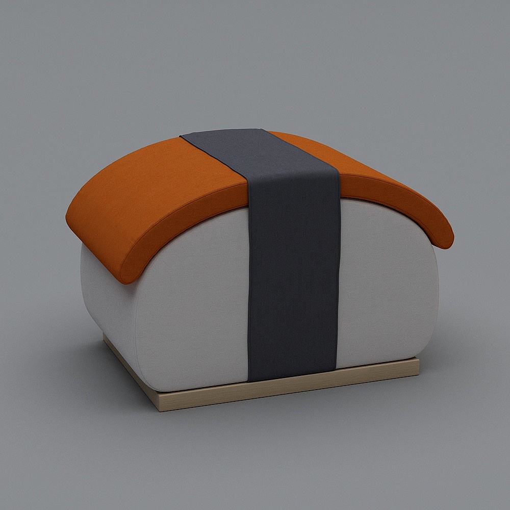 有所 现代寿司坐凳3D模型