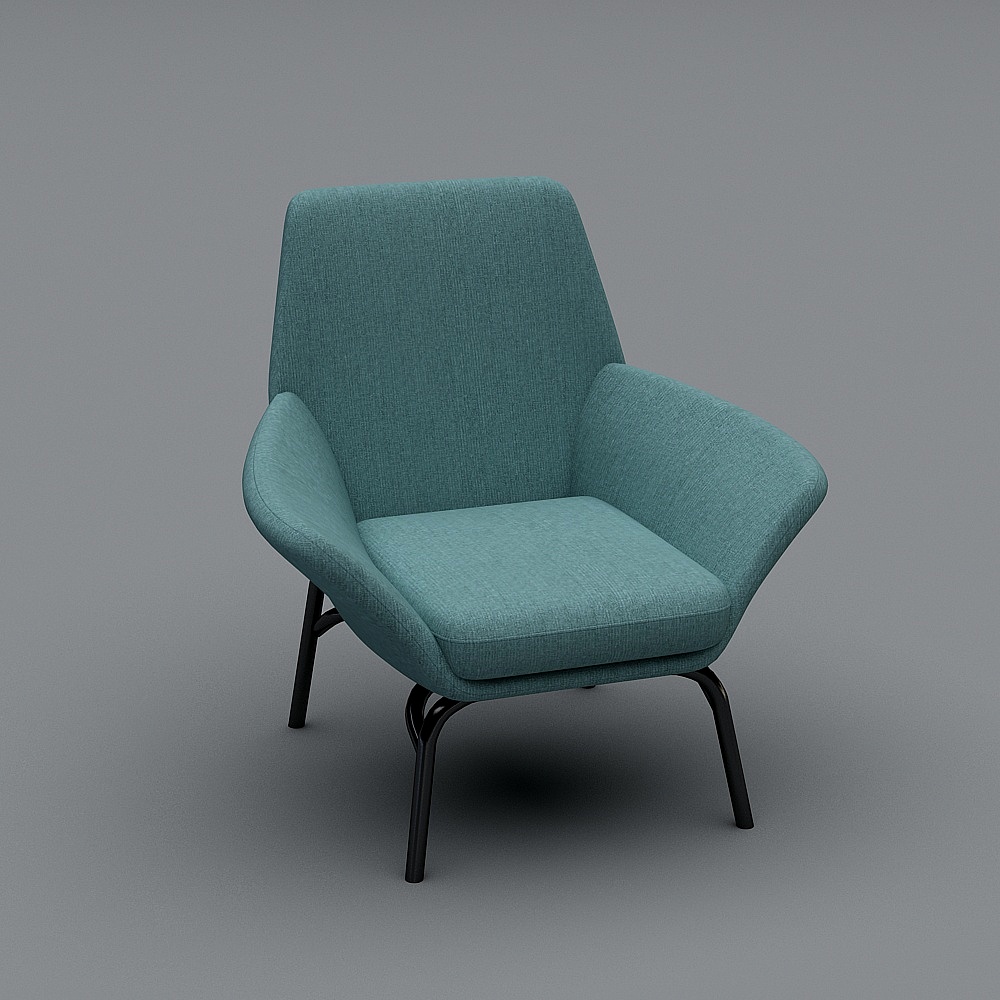 BY101DE单椅3D模型