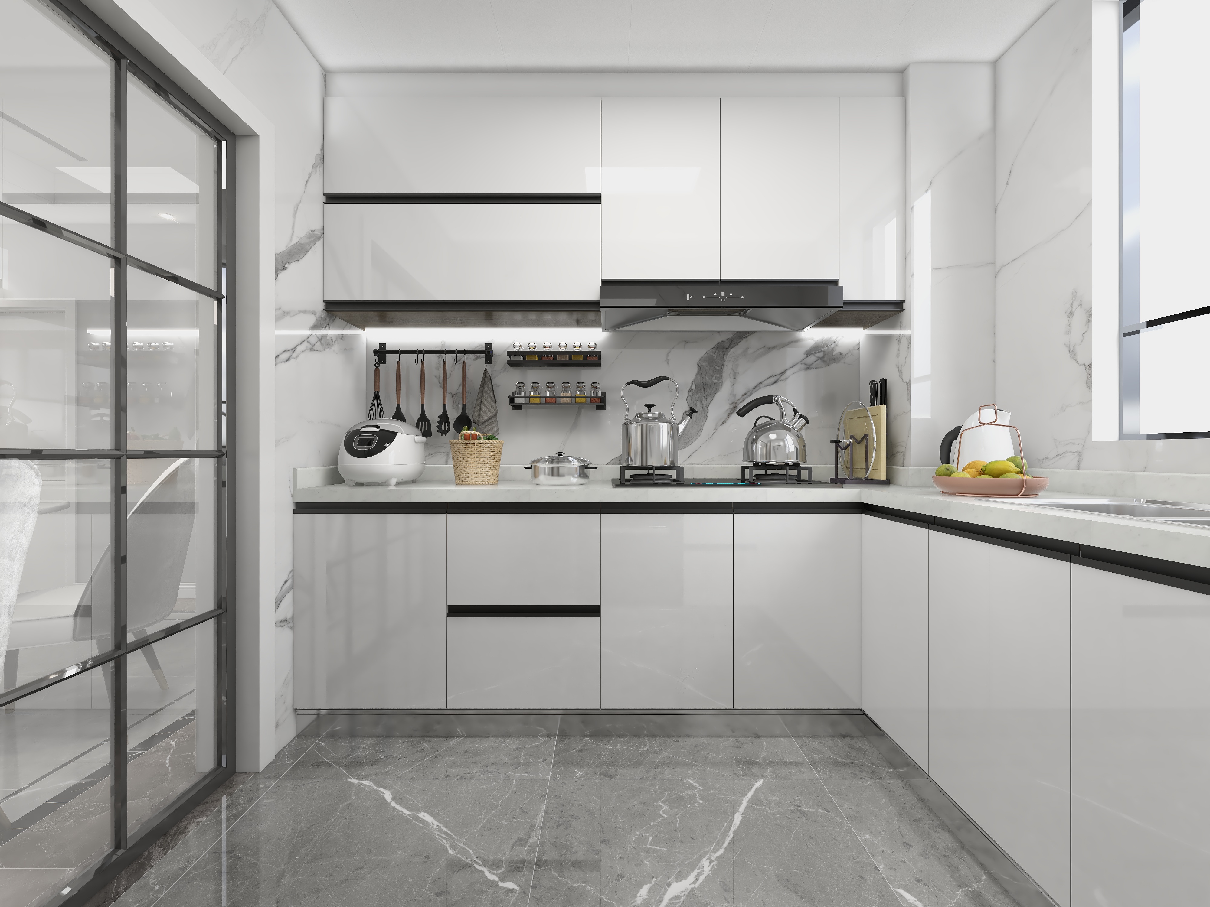 王思力-四居室青特小镇-现代轻奢风装修效果图