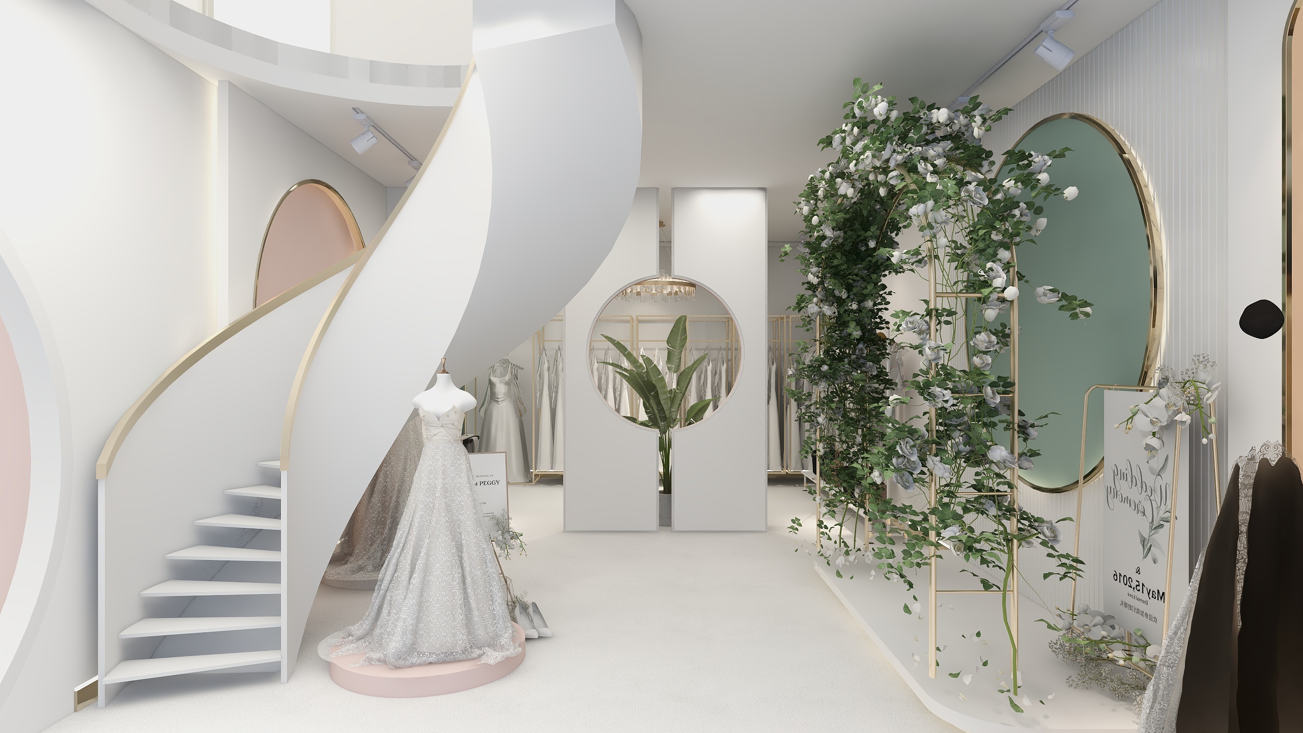 生活在邵武的小白白-永辉婚纱店-装修设计方案