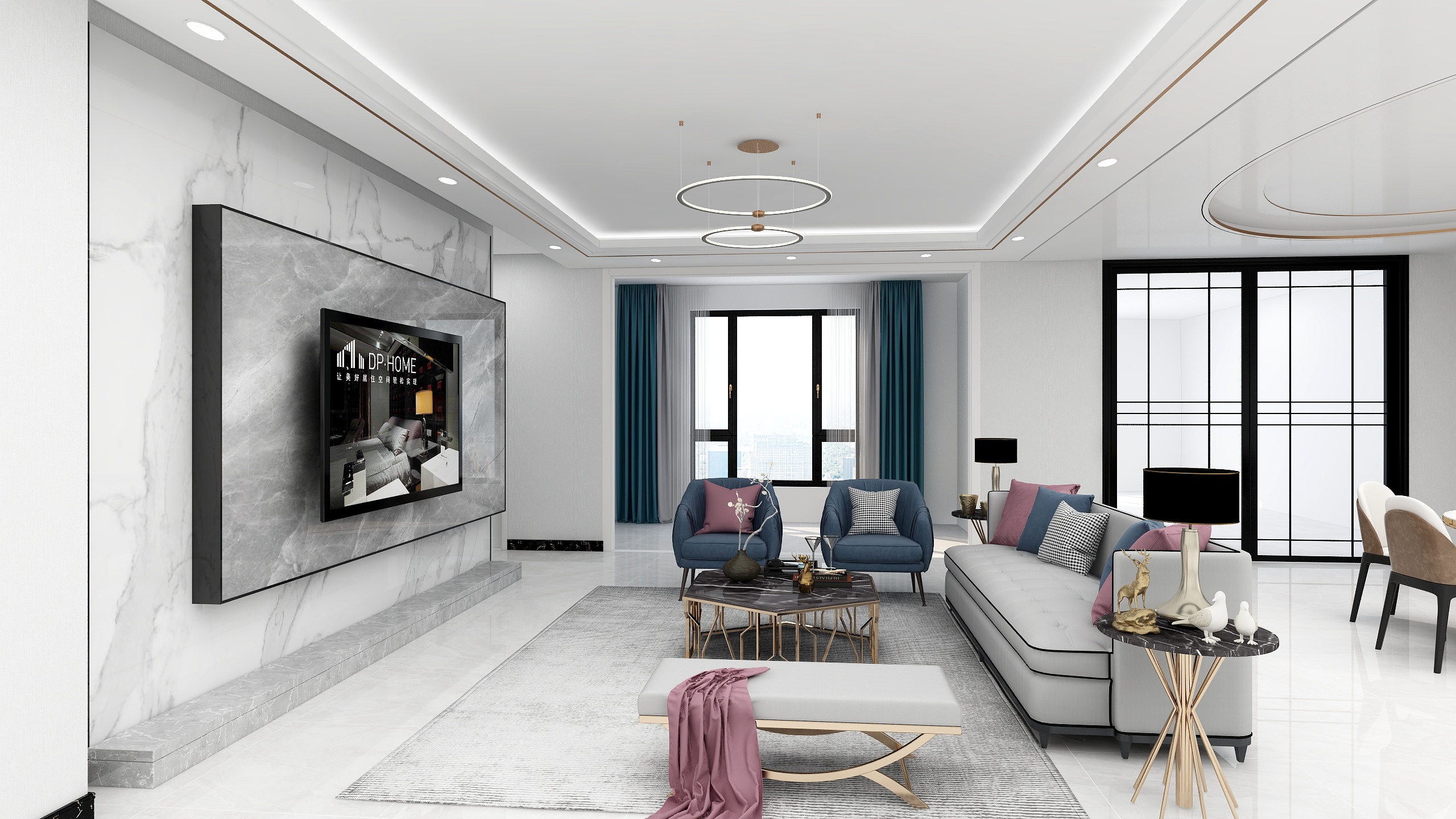 东阳罗绮软装-江南明都-装修设计方案