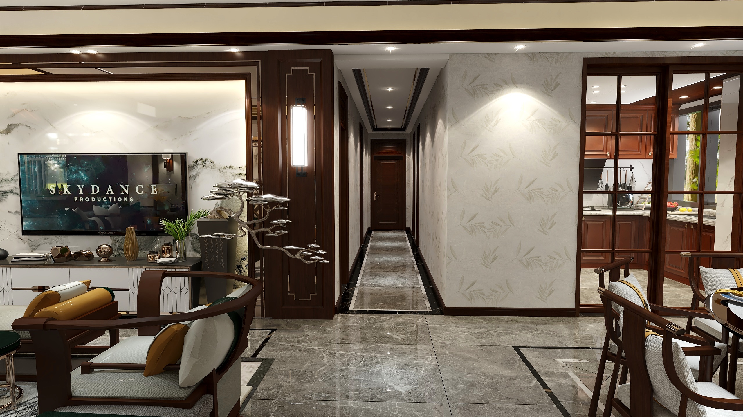 江玲珑-碧桂园-翡翠山-新中式-装修设计方案