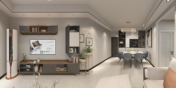 京鸿装饰丨-深圳-创享D.F户型-陈良才-装修设计方案