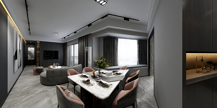 3维效果图-现代风格-装修设计方案