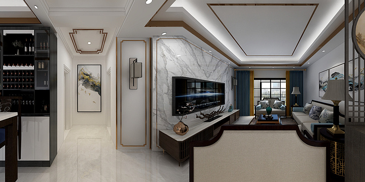 室内设计师建召-新中式-装修设计方案
