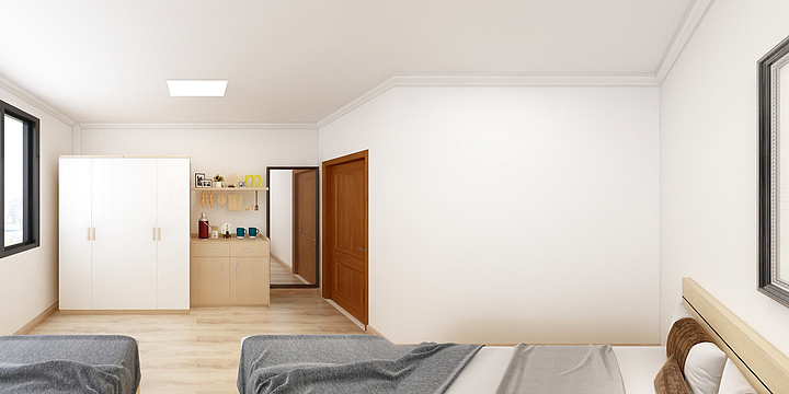 曹孝逸-7间员工宿舍-装修设计方案