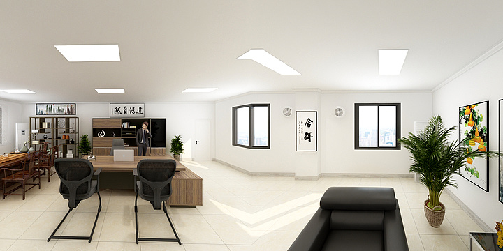 曹孝逸-宝华搅拌厂总经理室-装修设计方案