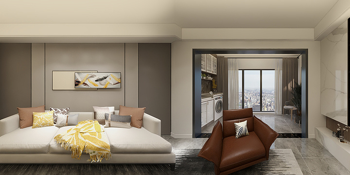 莹莹设计-123㎡-现代简约-南湖滨江-装修设计方案